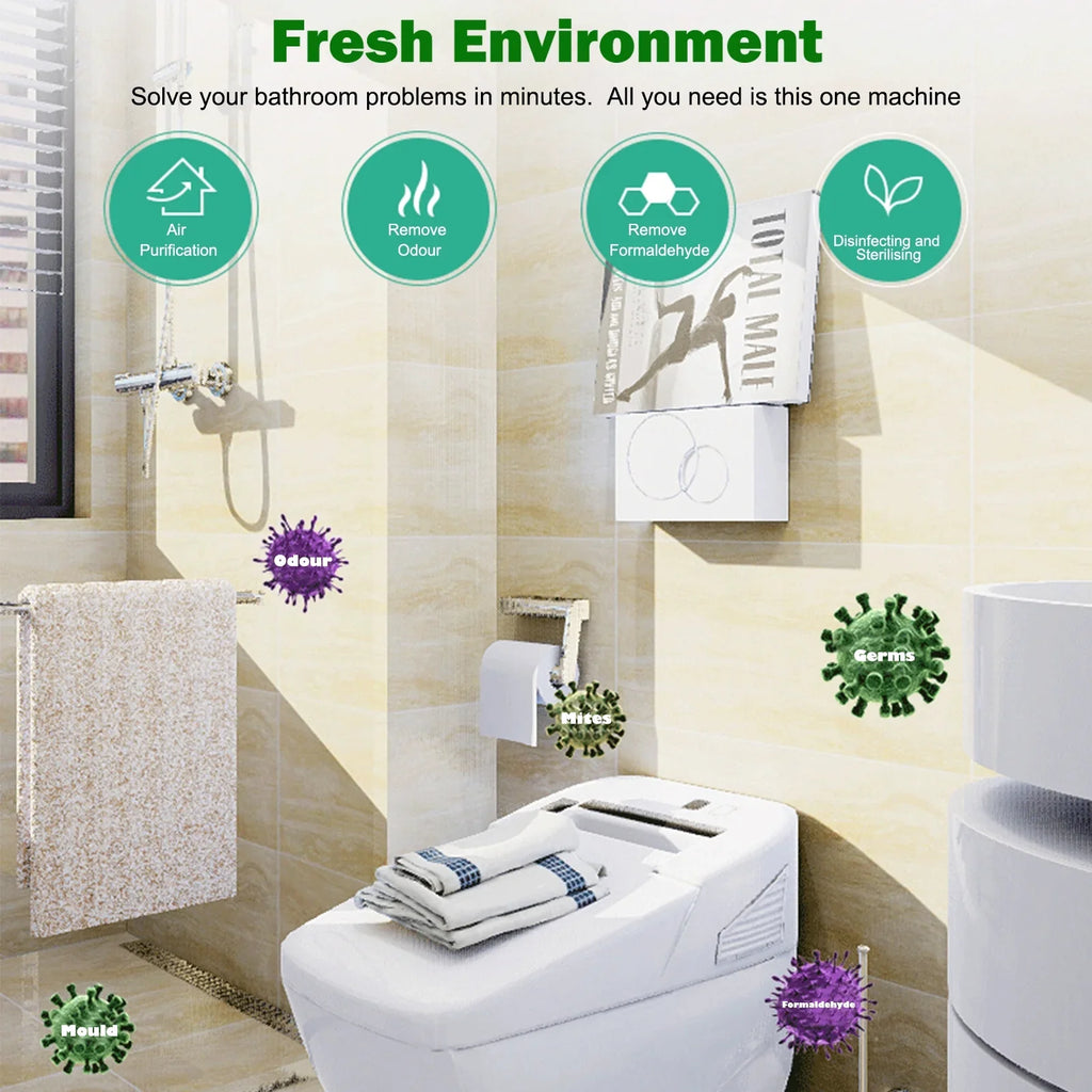 GoolRC steriliser,- Deodorizer Air Sterilizer - Deodoriser Ion - Air Sterilizer Quiet Air Ion Deodoriser Ion Ozone Mite Removal Air Cleaner Air Steriliser Sterilization - Removal - BedroomQuiet