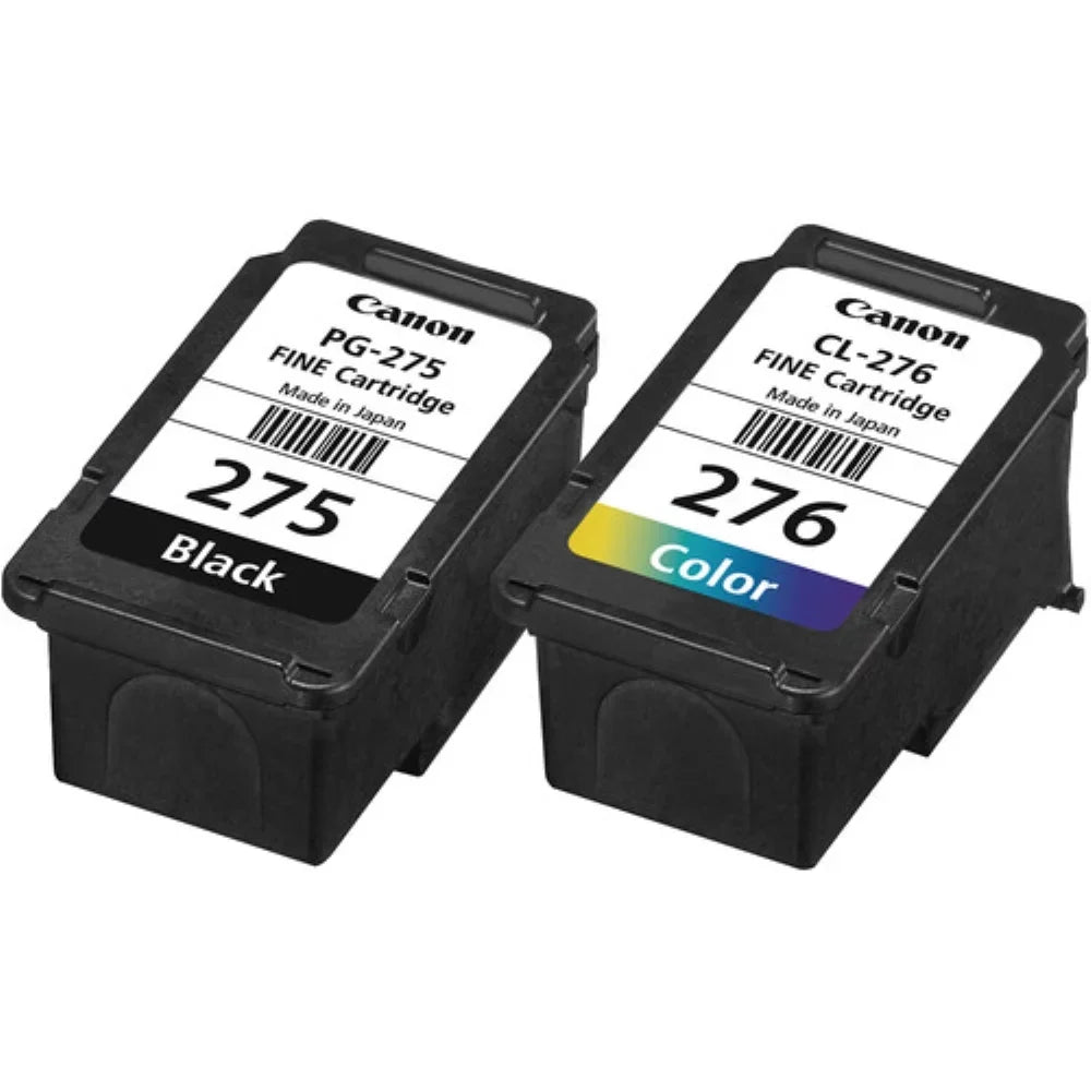Canon Orginal PG-275/CL-276 Value Pack Complete Set of Ink, Fully Compatible for PG-275XL and CL-276 XL