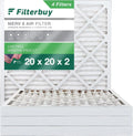 Filterbuy 20x20x2 MERV 8 Pleated HVAC AC Furnace Air Filters (4-Pack)