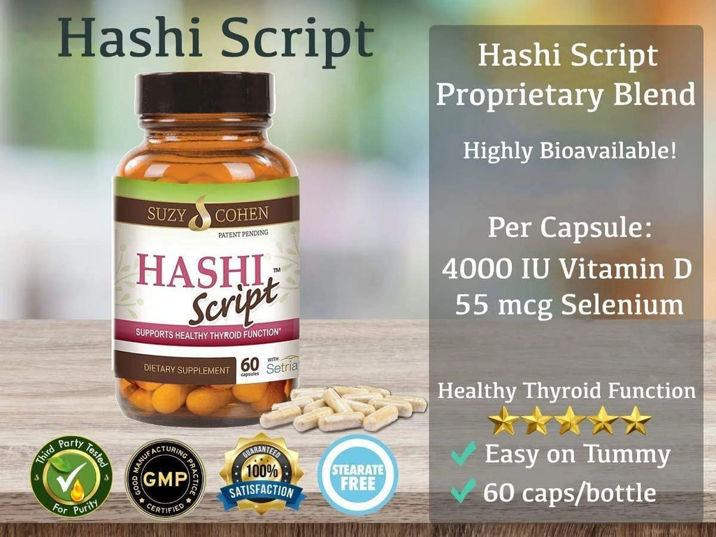 HashiScript Thyroid and Immune Support Formula with Catalase and Glutathione - by Suzy Cohen