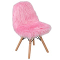 Flash Furniture Cody Kids Shaggy Dog Accent Chair, Light Pink