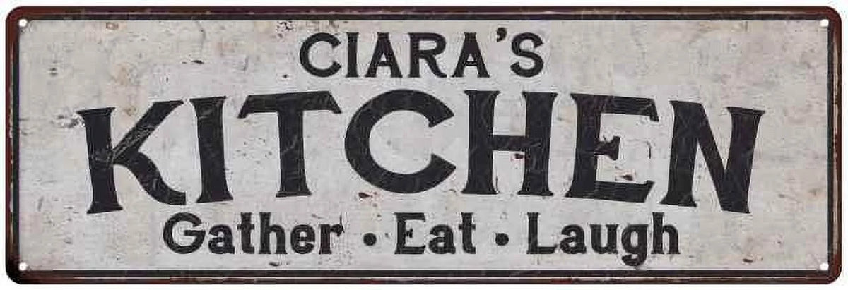 CIARA's Kitchen Rustic Chic Decor Gift 6x18 Sign 106180051168