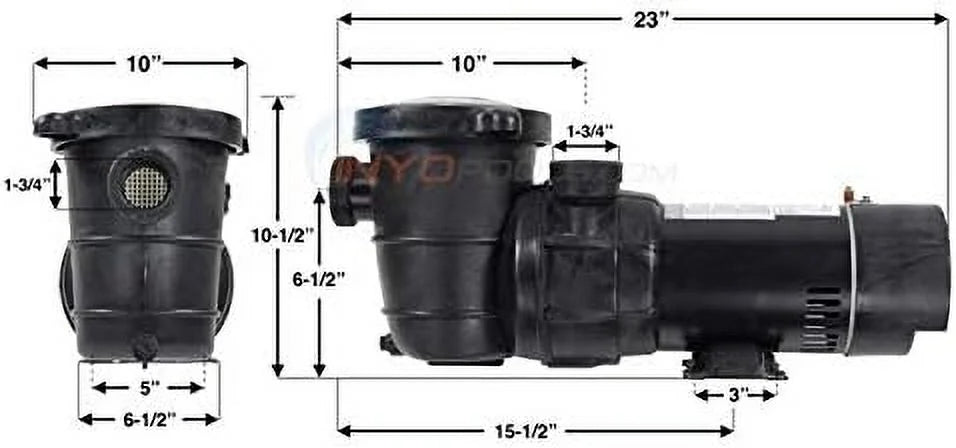 Pure Pro XL Above Ground Pool Pump, 0.75 , Single Speed