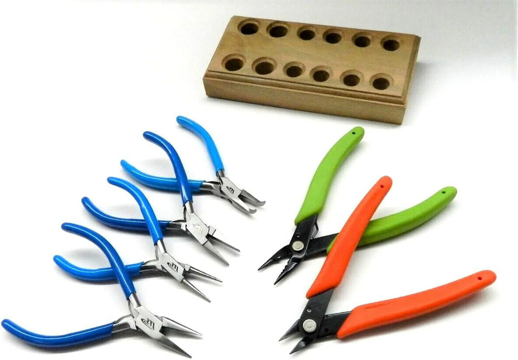 Jewelry Making Tool Kit Bead Work Wire Wrapping Xuron 494, 410, 4 Pliers – Set Of 6