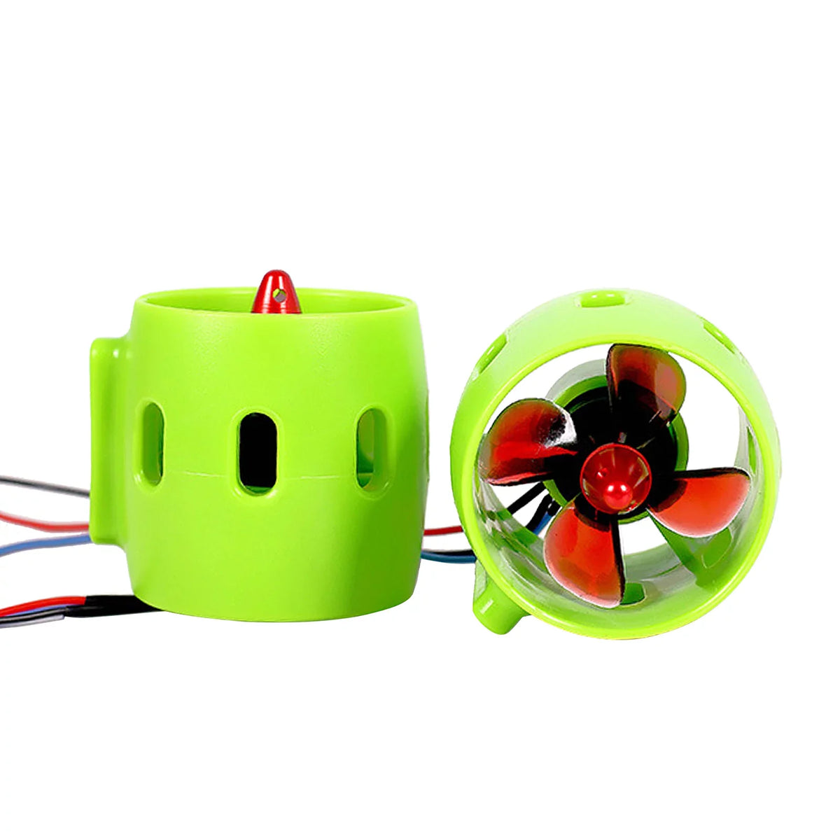 OWSOO 1000KV Underwater Brushless Motor Clockwise with with 4-Blade Propellers 12-24V Waterproof Electric Motor Drive Engine for  Bait Boat Nest Ship