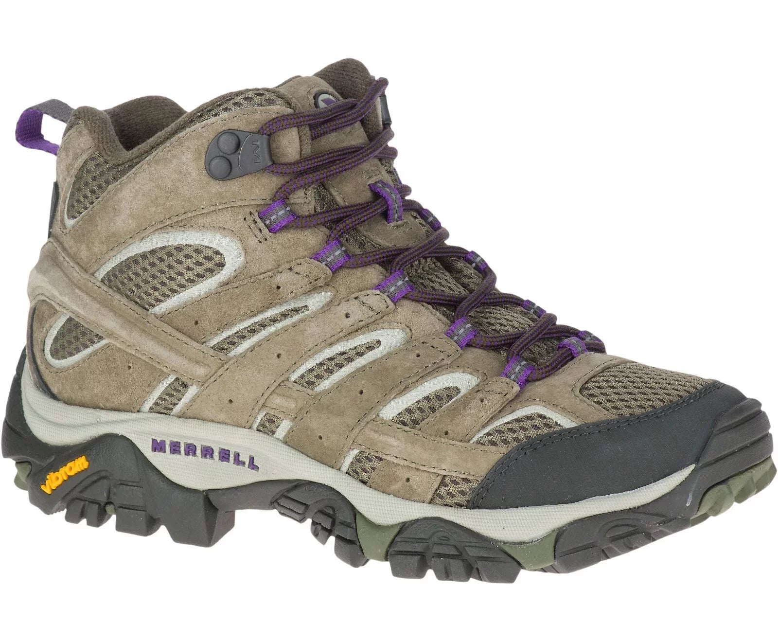 Merrell Women's Moab 2 Ventilator Mid Hiking Shoes, Olive, Size 8.5 Wide