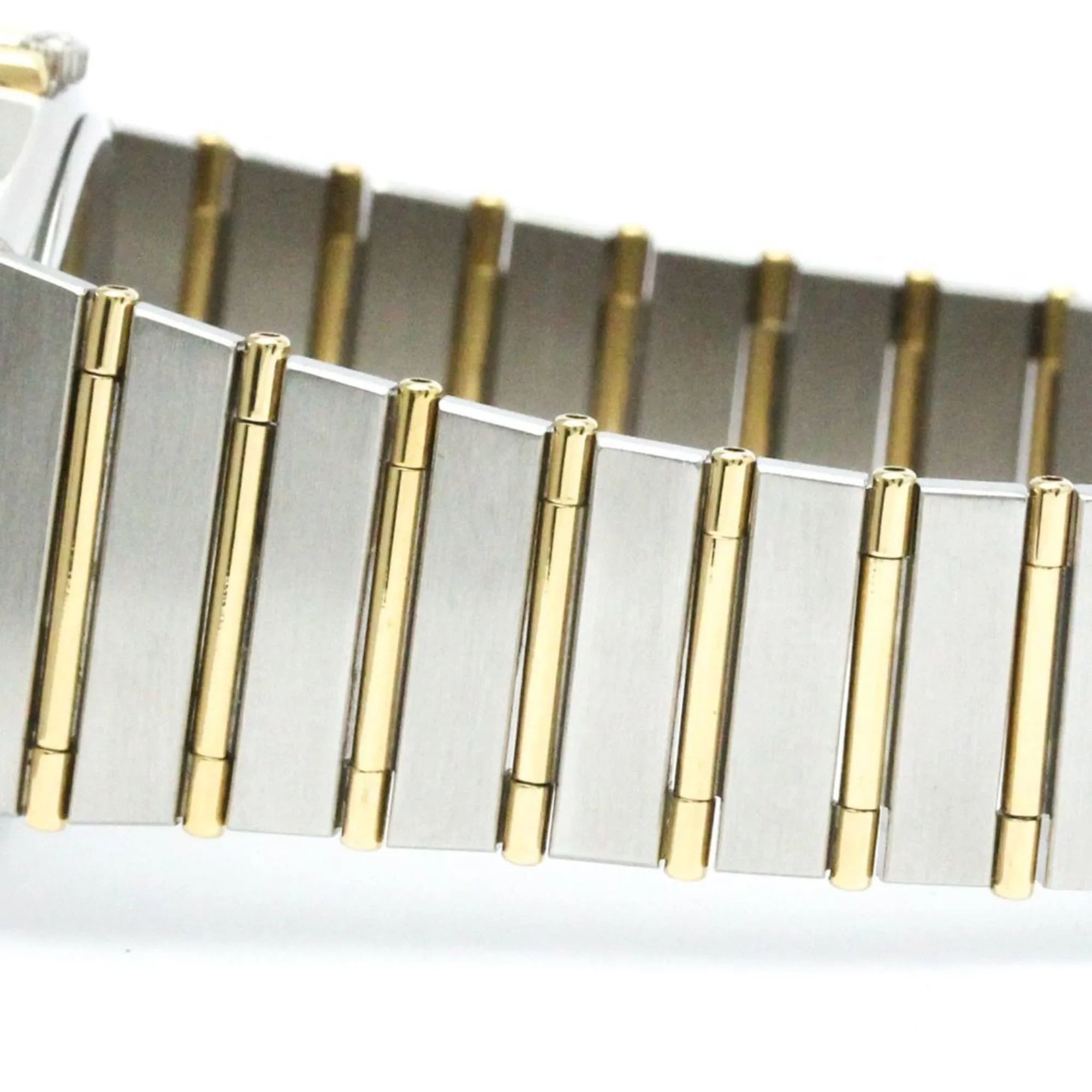 Pre-Owned Polished OMEGA Constellation Day Date 18K Gold Steel Watch 396.1070 BF566004 (Good)