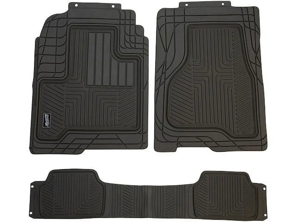 Floor Mat Set 3 Piece - Compatible with 1995 - 2018 Toyota Tacoma 1996 1997 1998 1999 2000 2001 2002 2003 2004 2005 2006 2007 2008 2009 2010 2011 2012 2013 2014 2015 2016 2017
