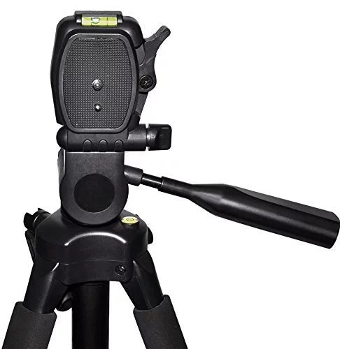 Professional 72-inch Tripod 3-way Panhead Tilt Motion with Built In Bubble Leveling + Wireless IR Remote Control Shutter Release + Cap Keeper &amp; Cleaning Cloth for the Sony Alpha Series A7, A7r, a7