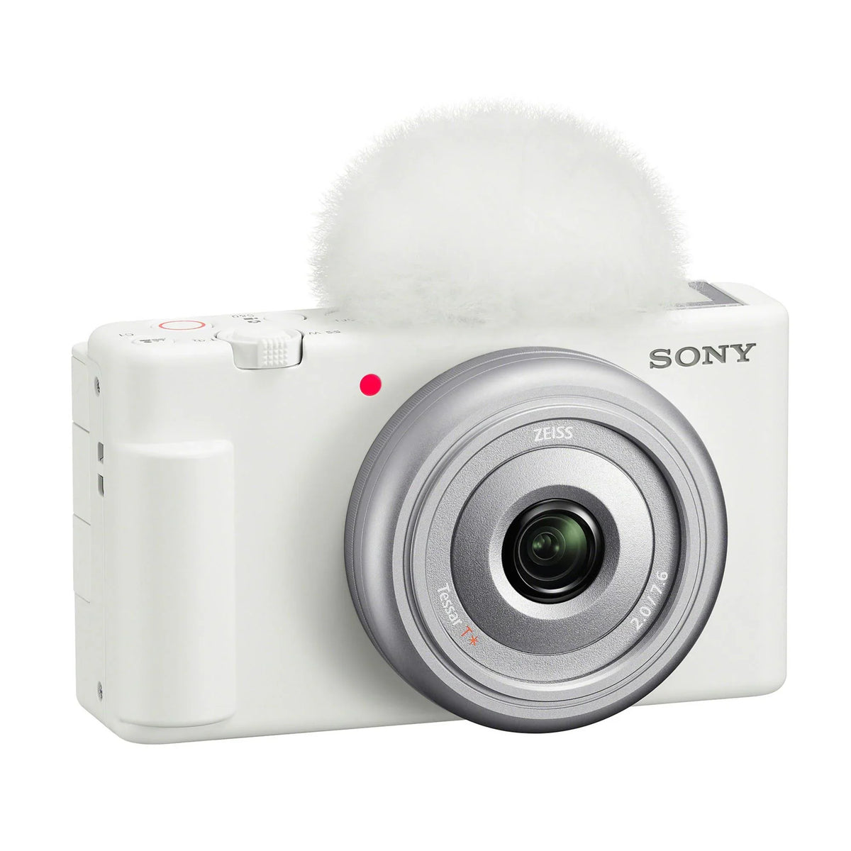 Sony Zv-1F Vlog Camera (White) With Vlogger Shotgun Microphone and Accessories