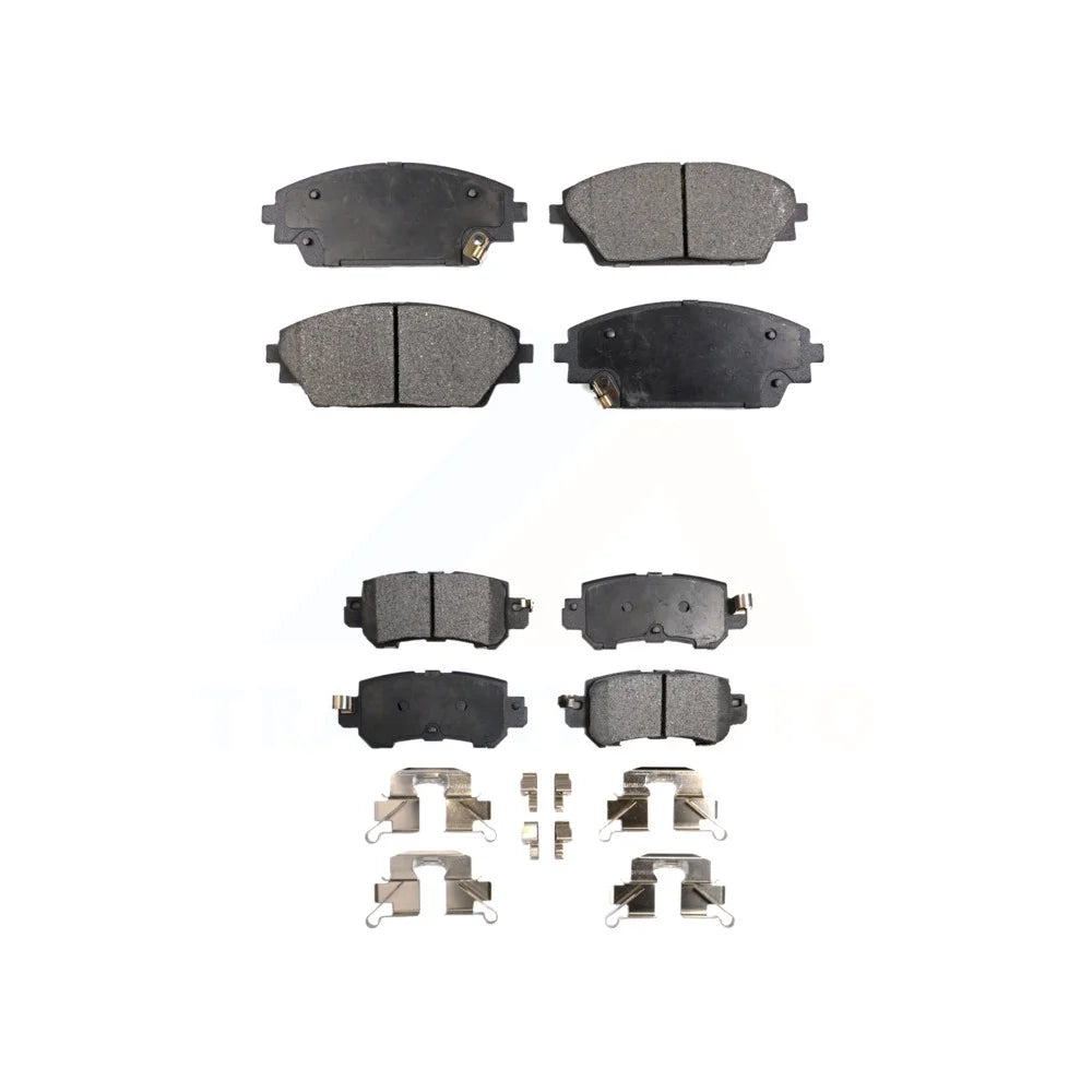 Front Rear Semi-Metallic Brake Pads Kit For 2016-2018 Mazda CX-3 KPF-100267