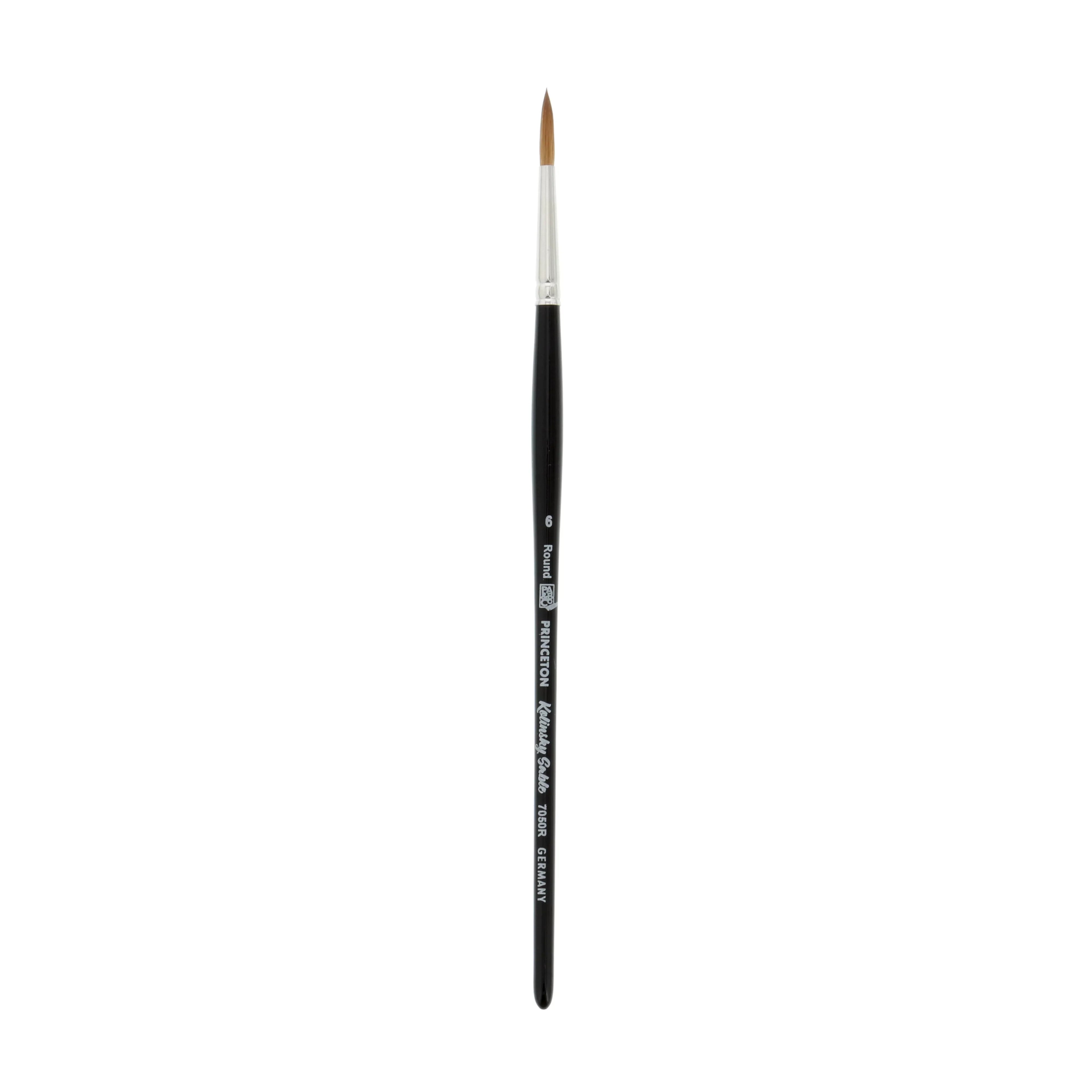 Princeton Brush Kolinsky Red Sable Short Handle Brush, Round, 6