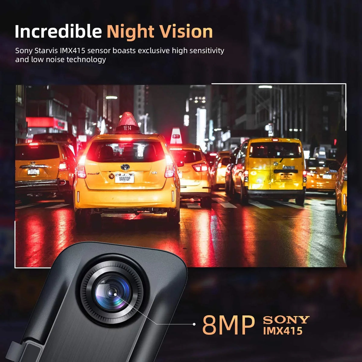 4K 12" Mirror Dash Cam - Vantop H612T Front & Rear View Dual Dash Camera, IPS Touch Screen, Voice Control Cars Mirror Camera W/Night Vision Parking Monitor