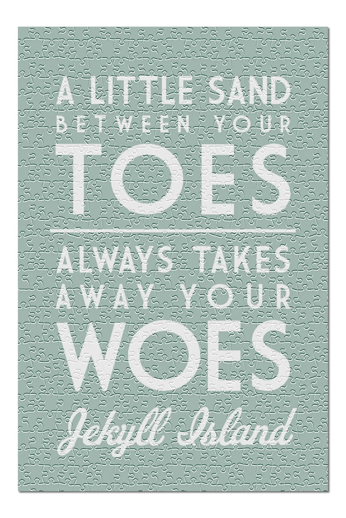 Jekyll Island, Georgia, A Little Sand Between Your Toes, Simply Said (19x27 inches, Premium 500 Piece Jigsaw Puzzle for Adults and Family, Made in USA)