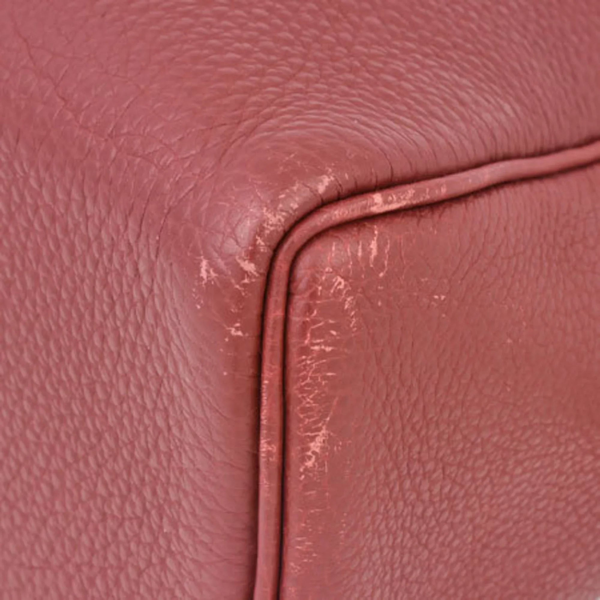 Pre-Owned Hermes HERMES Tintin GM shoulder bag Togo Rouge Ash □D stamp (Good)