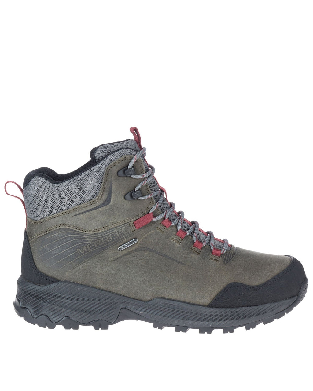 Merrell Men's Forestbound Waterproof Hiking Boot Soft Toe Grey 13 D(M) US
