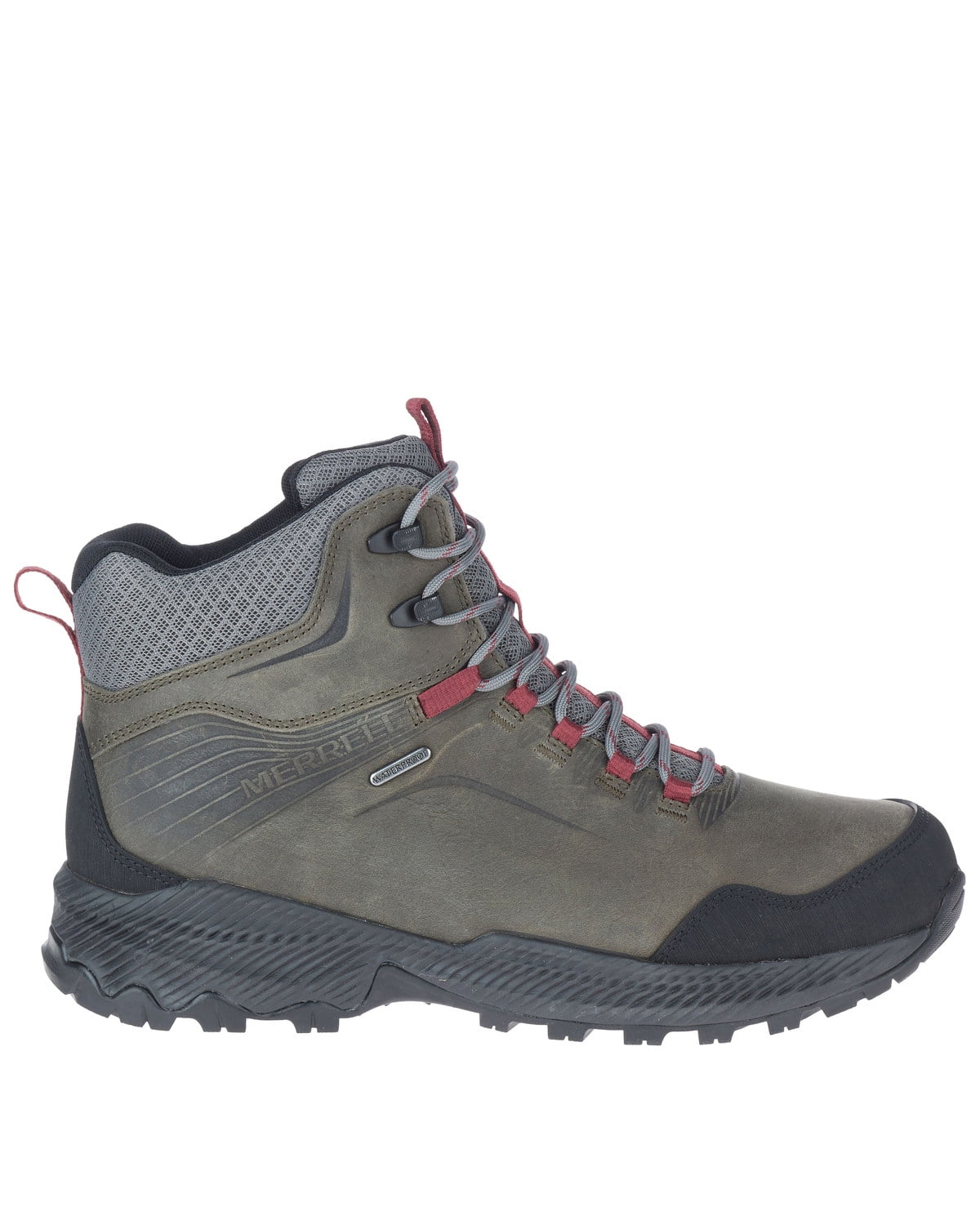 Merrell Men's Forestbound Waterproof Hiking Boot Soft Toe Grey 13 D(M) US