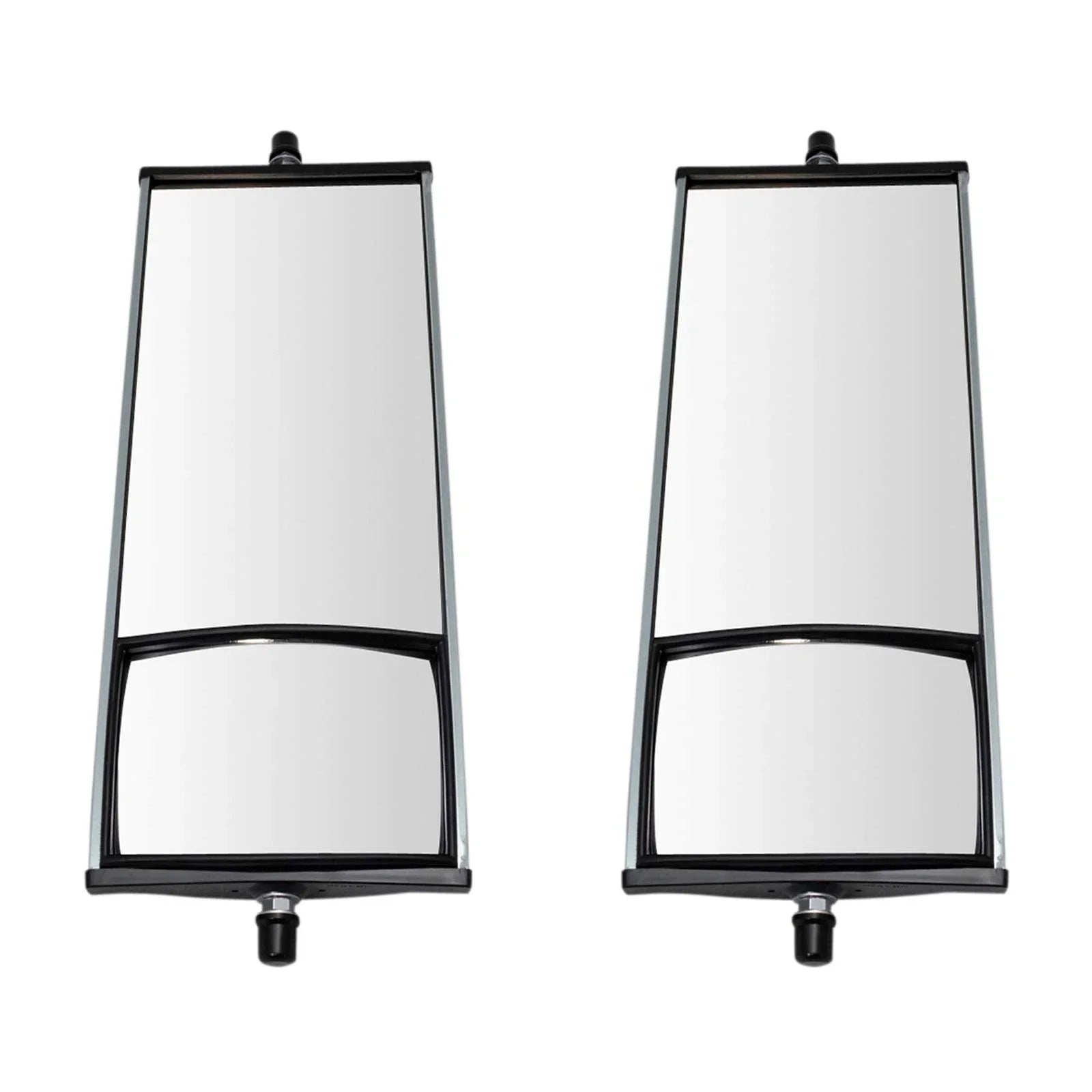 TRQ 16" x 6.5" Aluminum West Coast Mirror Pair w/ Convex Glass for HD Semi Truck MRA64341 Fits select: 1986-2009,2011-2017 ISUZU NPR