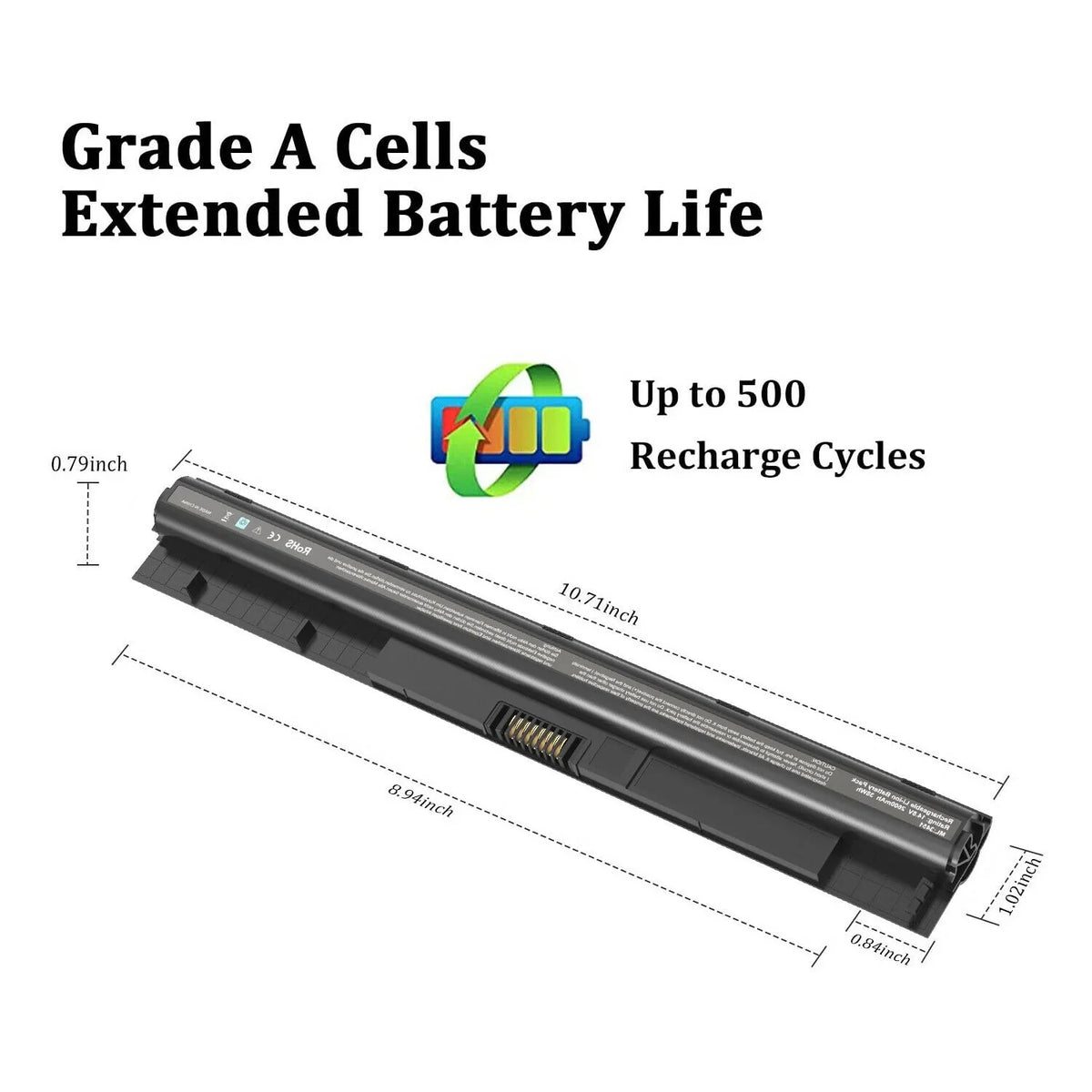 40WH M5Y1K 2 Batteries 14.8V for Dell Inspiron 14 15 17 5000 3000 Series US