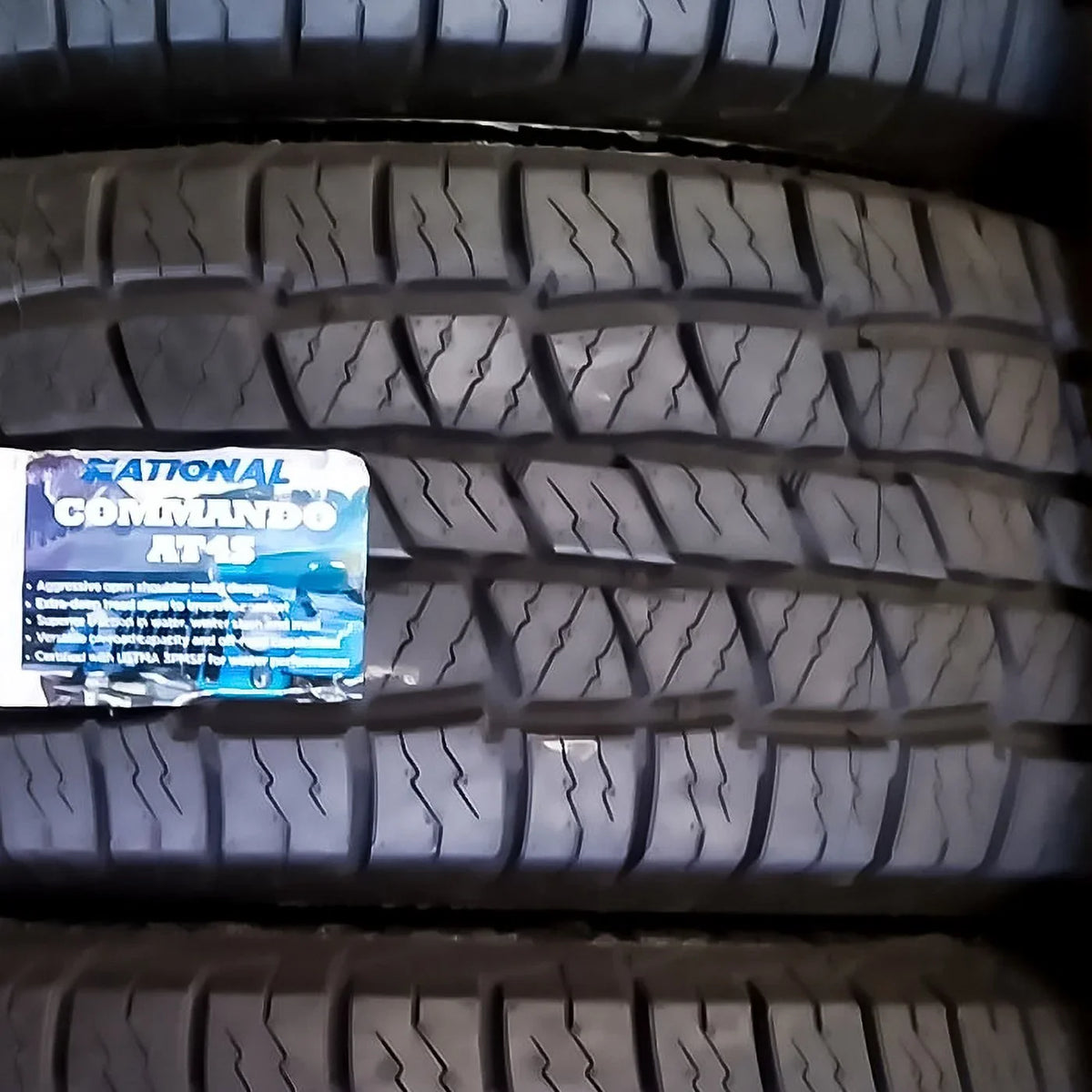 1 National Commando AT4S 245/75R16 111T Fits: 2015 Toyota Tacoma TRD Pro, 1996-2002 Chevrolet Tahoe LT