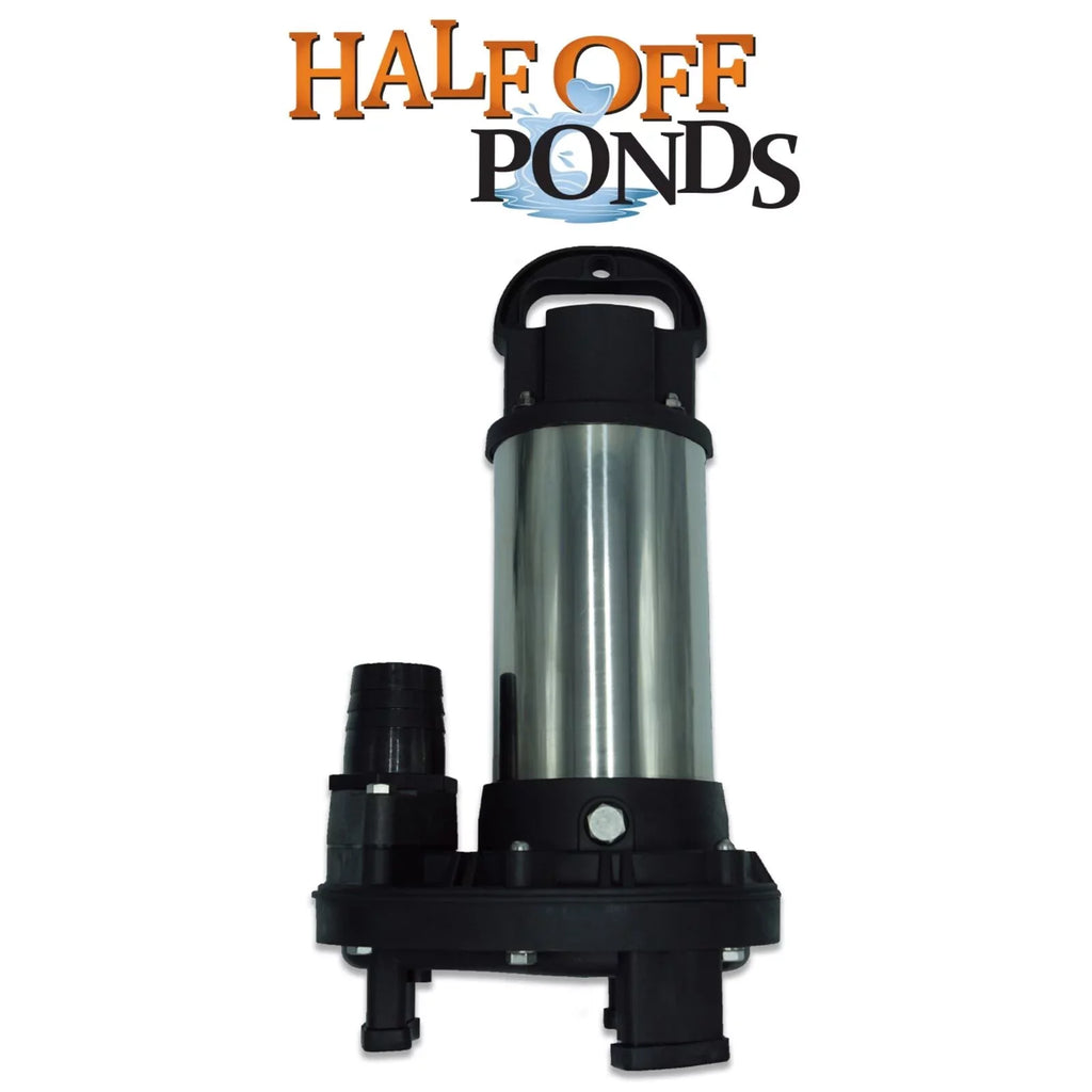 HALF OFF PONDS Piranha Series 5,500 GPH Direct Drive Submersible Pump for Water Gardens, Ponds and Waterfalls - PN-5500