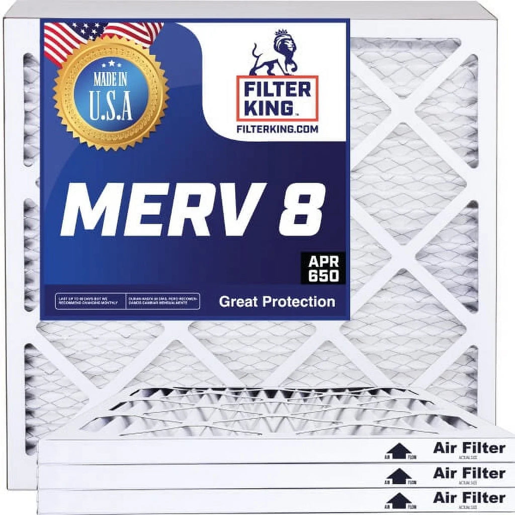 Filter King 9x36.5x1a Air Filter | 4-PACK | MERV 8 HVAC Pleated A/C Furnace Filters | MADE IN USA | Actual Size: 9 x 36.5 x .75"