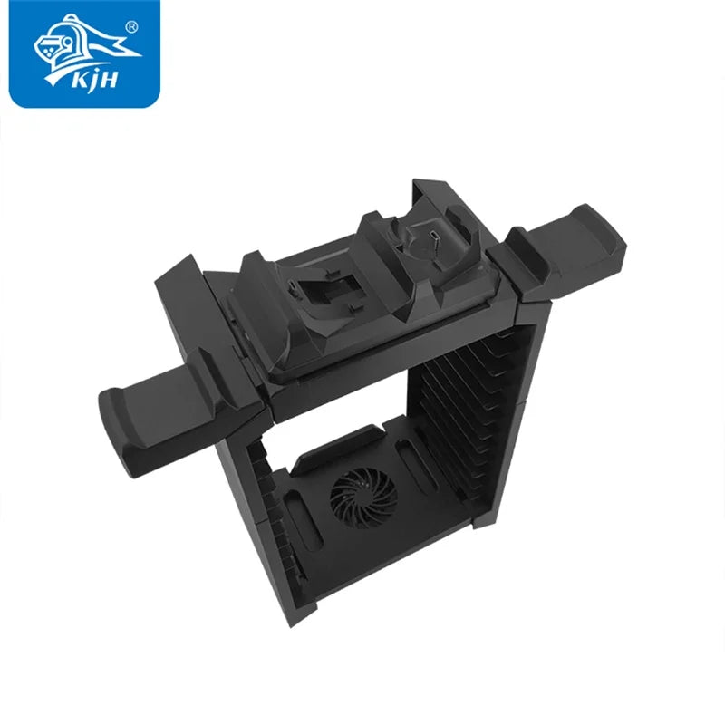 Cooling Fan Charger Vertical Stand Organizer for PS4 Controller