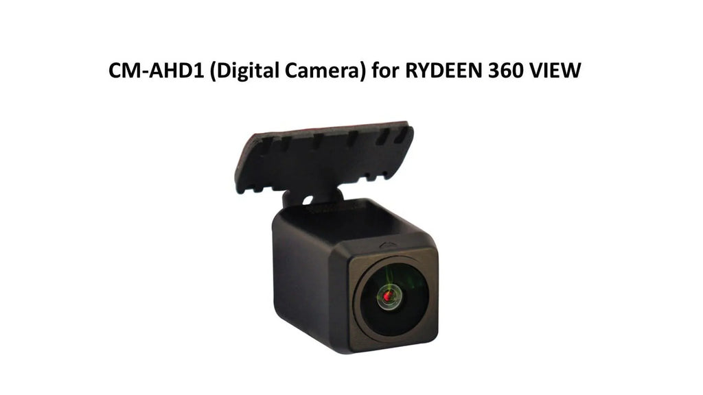 RYDEEN CM-AHD1 Backup Camera, Waterproof, NightVision 1080p CMOS, OEM Style ABS Housing, Wing Mount, for RYDEEN Digital Mirror Monitors ONLY (TOMBO 360, 360 View and TOMBO 360X) Black