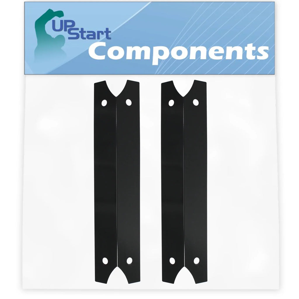 2-Pack BBQ Grill Heat Shield Plate Tent Replacement Parts for Charmglow 810-6830-0 - Compatible Barbeque Porcelain Steel Flame Tamer, Flavorizer Bar, Vaporizer Bar, Burner Cover 17 3/4"
