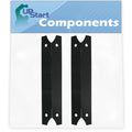 2-Pack BBQ Grill Heat Shield Plate Tent Replacement Parts for Charmglow 810-6830-0 - Compatible Barbeque Porcelain Steel Flame Tamer, Flavorizer Bar, Vaporizer Bar, Burner Cover 17 3/4"