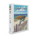 Jekyll Island, Georgia, Beach Cruiser on Beach (19x27 inches, Premium 500 Piece Jigsaw Puzzle for Adults and Family, Made in USA)