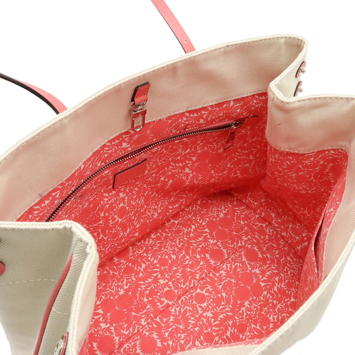 Authenticated Used LOUIS VUITTON Louis Vuitton Summer Collection 2014 Hippopotamus MM Tote Bag Shoulder Canvas Corail Pink M94502