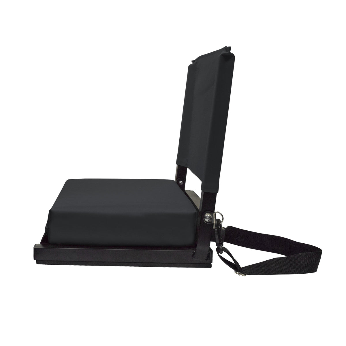 Stadium Chairs for Bleachers with Back Support by Outdoor Leisure Products, Large Ultra-Padded Seat for Complete Comfort, Easy Carry Handle with Adjustable Shoulder Strap