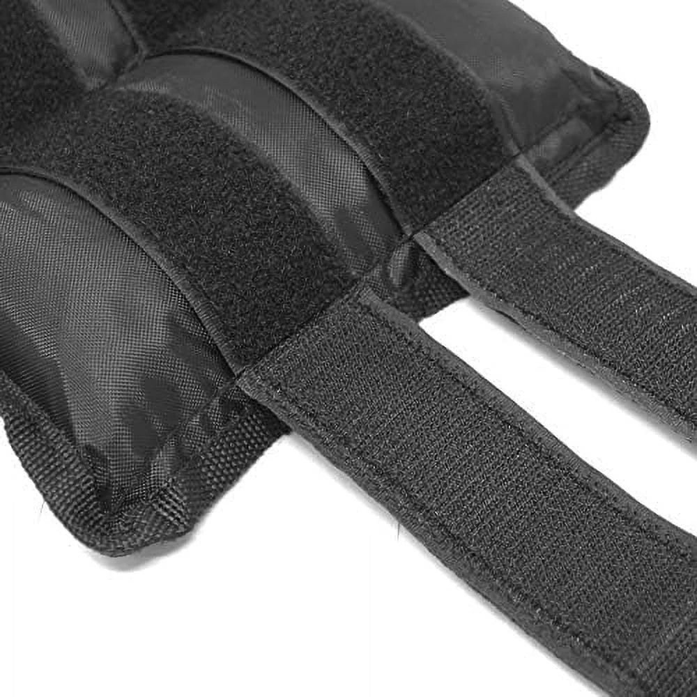 pro ankle weights 1 pair double straps heavy weight, 16 lbs (8 pounds per ankle) premium durable set for gym, workout, walking, ab, leg and glute exercises for men women