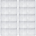 Elaine Karen Premium Cotton Bath Hand Towels for Home, Hotel & Spa, 12-Pack White