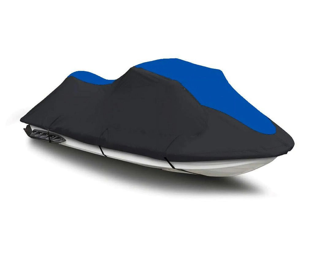 BLACK / BLUE HEAVY-DUTY Cover Compatible for YAMAHA Wave Venture 700 1995 1996 1997 1998 Jet Ski PWC Cover