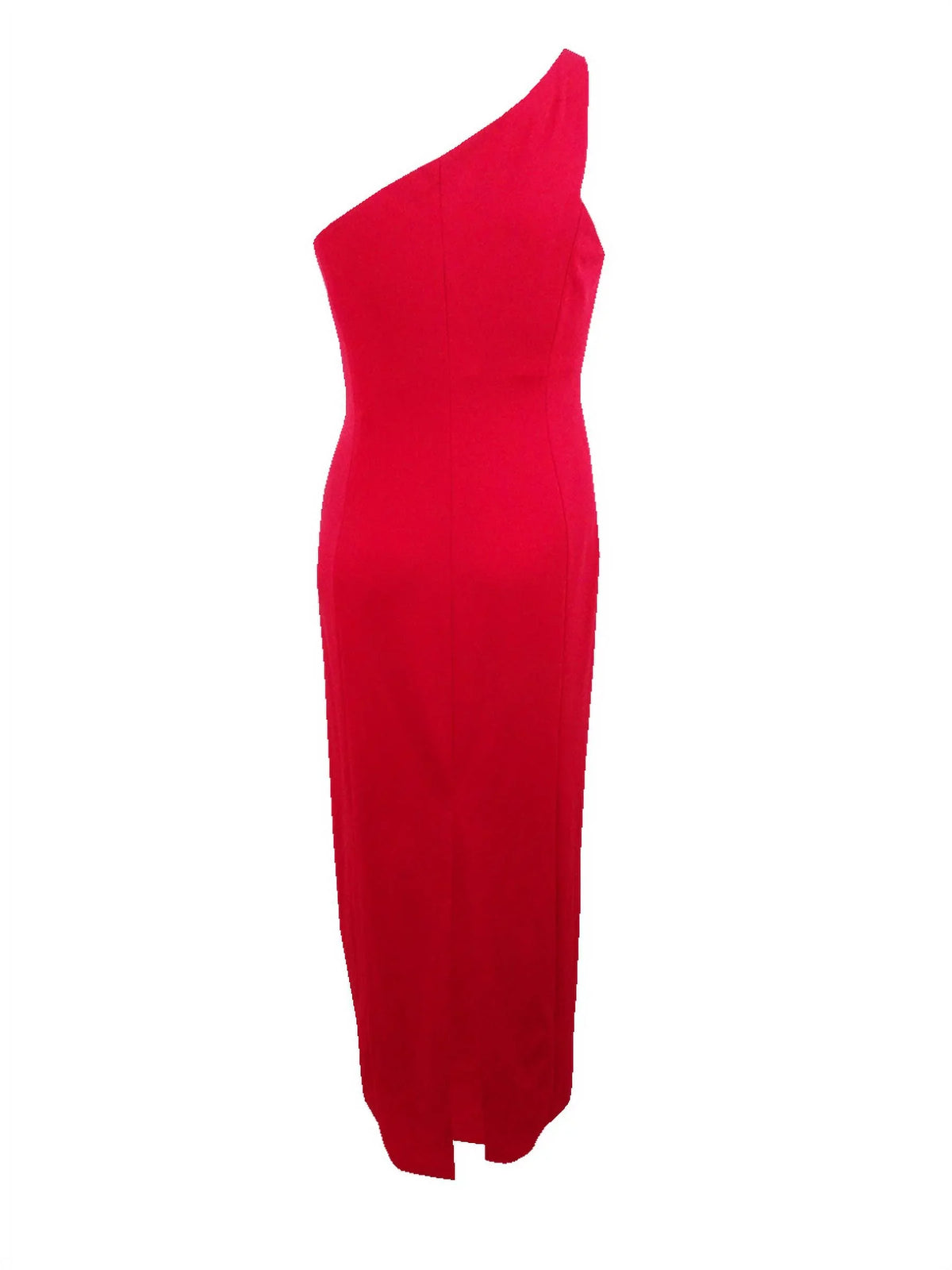 Calvin Klein Women's Slit One-Shoulder Gown (14, Red)