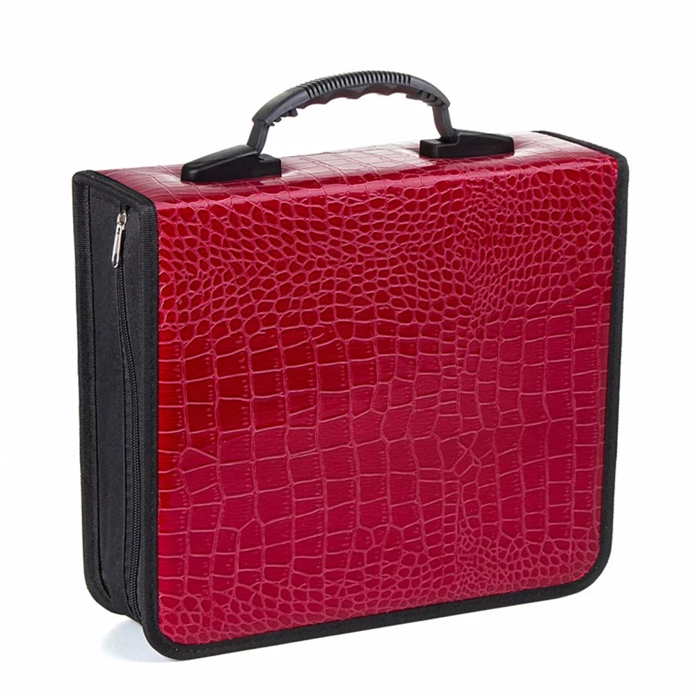 NUOLUX Case Cd Disc Cases Pack Organizer Binder 100 Wallet Portable Large 400 Storage Holder Carrying