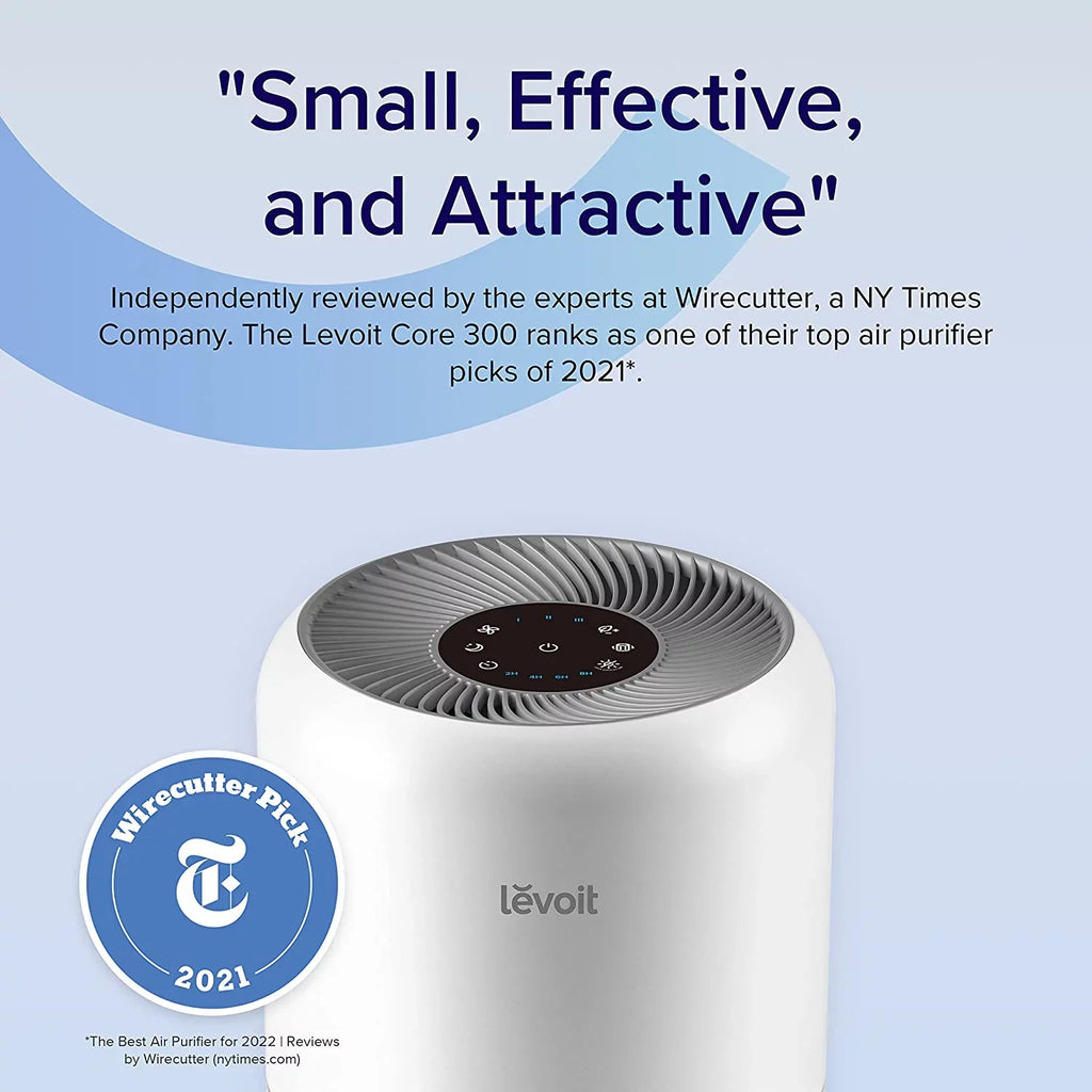Levoit Air Purifier for Allergies and Asthma, Large Rooms Up to 547 sq. ft., Core 300-RAC, White