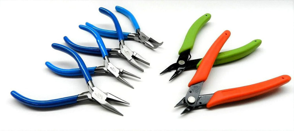 Jewelry Making Tool Kit Bead Work Wire Wrapping Xuron 494, 410, 4 Pliers – Set Of 6