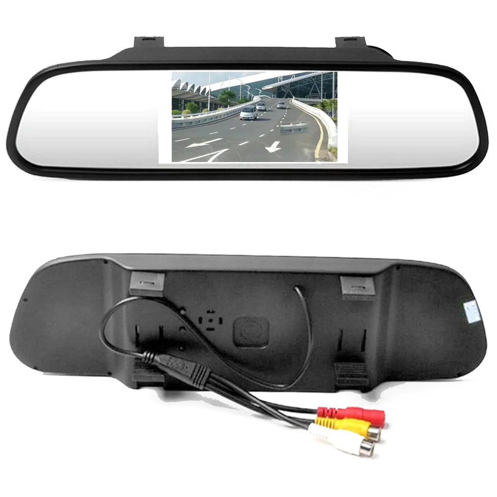 Motor Genic 4.3" Mirror Car Monitor TFT LCD NTSC PAL Night Vision Parking Assist 4.3inch