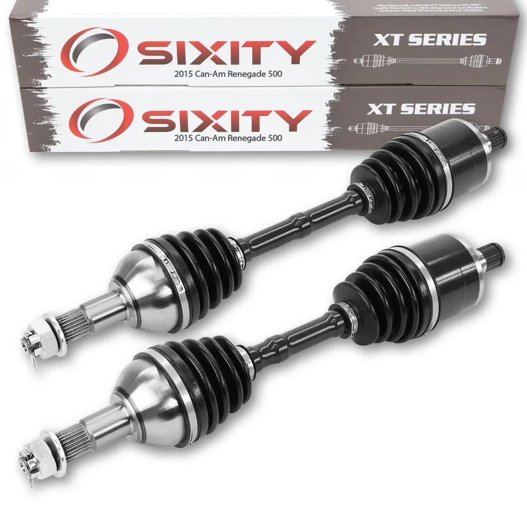 2 pc Sixity XT Rear Left Right Axle compatible with Can-Am Renegade 500 2015 - EFI 4X4