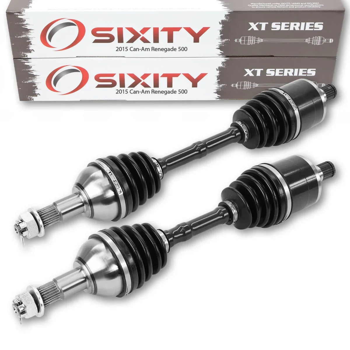 2 pc Sixity XT Rear Left Right Axle compatible with Can-Am Renegade 500 2015 - EFI 4X4