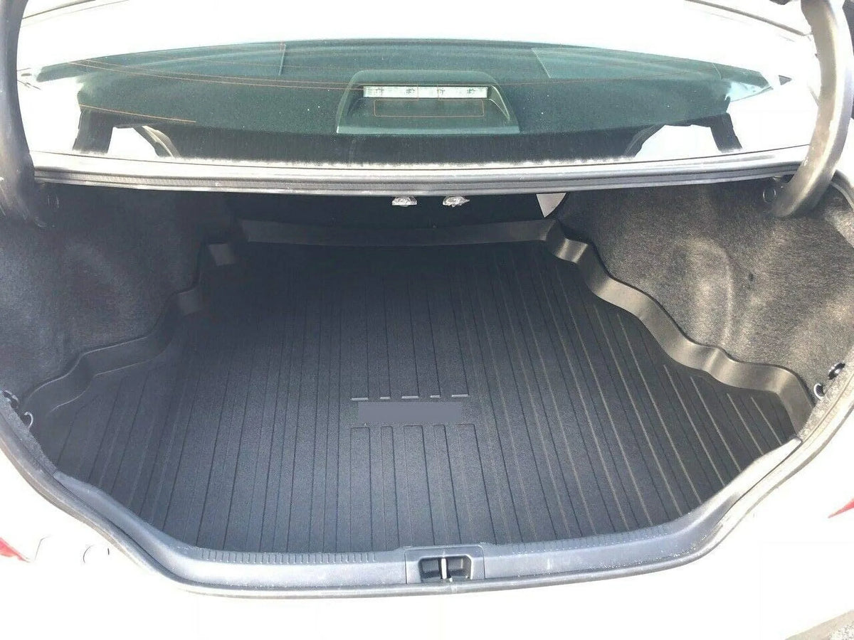 EACCESSORIES EA Cargo Liner – Trunk Mat for Toyota Camry 2012-2017 – Weather-Resistant Trunk Mats for Cars with Raised Lip – Non-Slip Car Trunk Mat Rubber – Easy to Install – Laser Pre-Cut Design